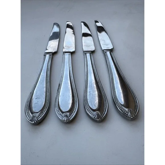 Reed & Barton Whitley Dinner Knife set of 4 Stainless‎ Steel MCM