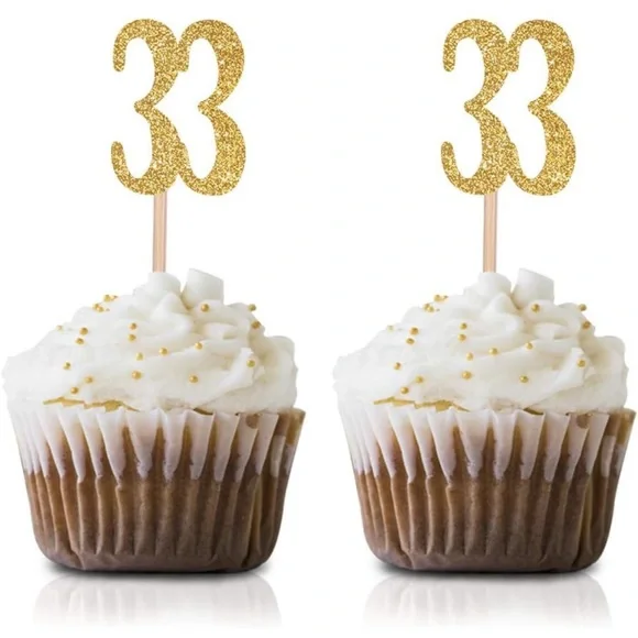 33rd Birthday cake toppers