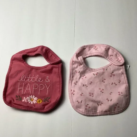 Child Of Mine By Carters Little & Happy 2 Pack Of Bibs