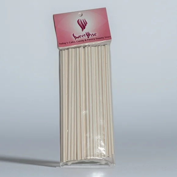 🍭 Cake Pop Sticks / Candy Mold Sticks – 50 Count | SweetWise