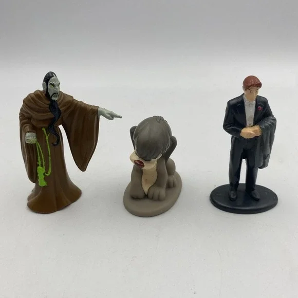 Vintage Lot of 3 Anastasia Rasputin Dimitri Pooka PVC Figures 1997 Cake Toppers