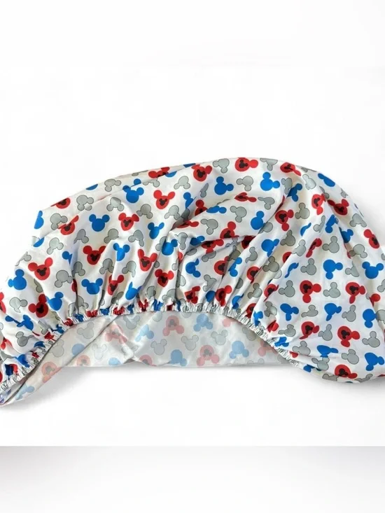 Disney Mickey Mouse Fitted Crib / Toddler Mattress Sheet Red, White, Blue & Grey