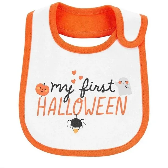 NWT Carter's First Halloween teething bib