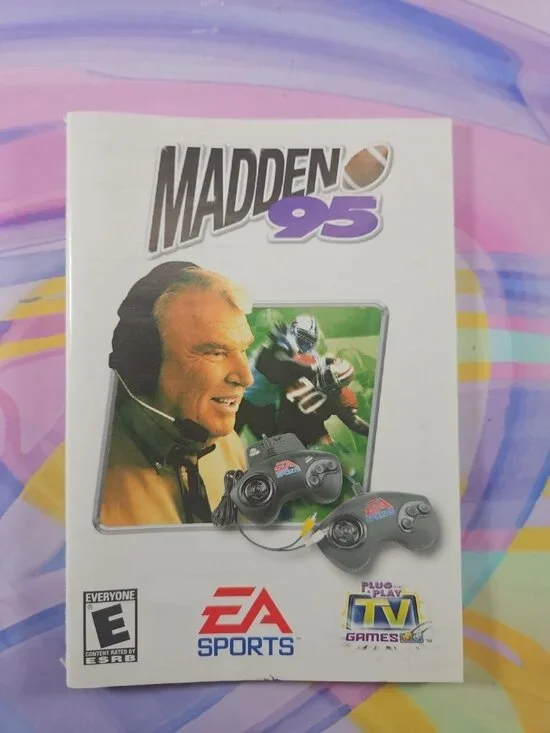 EA Sports Madden 95/NHL 95 Plug N Play TV Games Manual Only