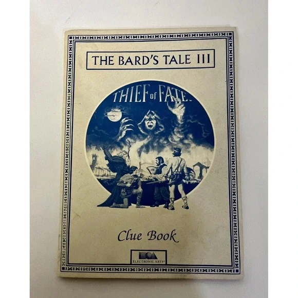 The Bard's Tale III Thief of Fate Clue Book Paperback Electronic Arts 1988