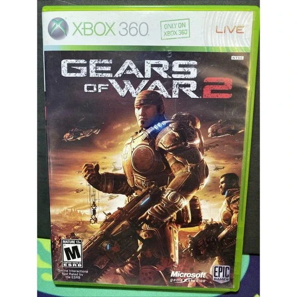 Gears of War 2 (Microsoft Xbox 360) w Manual & Tested!
