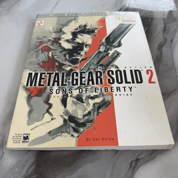 Metal Gear Solid 2 MGS2 Sons of Liberty Strategy Guide BradyGames PS2 W/Poster