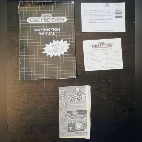 SEGA Genesis Instruction Manual Set