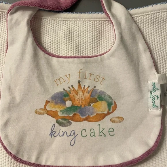 NWOT My First King Cake Bib