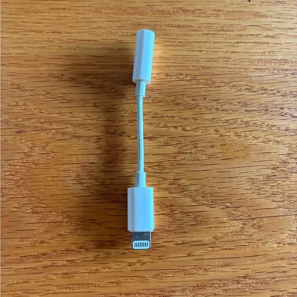 White Audio Adapter for Cell Phones