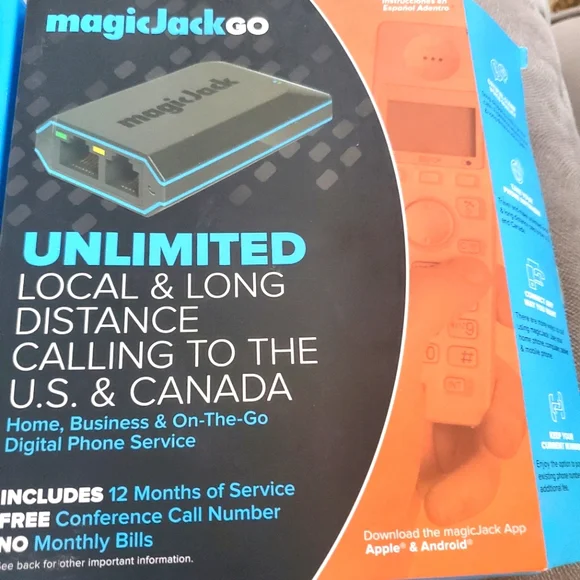MagicJack Go digital phone service device (unlimited calls for 12 months)nwt