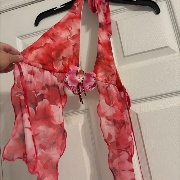 SHEIN Red and Pink matching set