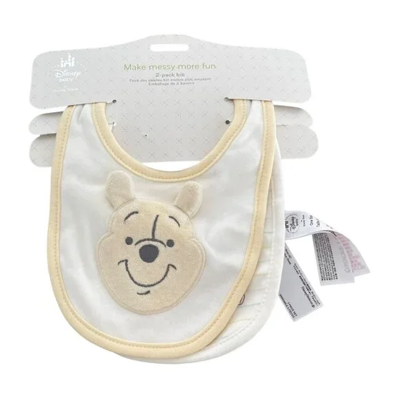 Disney Store Disney Baby Winnie the Pooh Tigger Piglet Bib Set for Baby