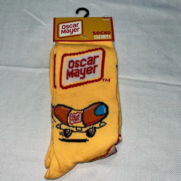 Odd Sox‎ Oscar Mayer Hot Dog Weinermobile Crew Socks New with Tag