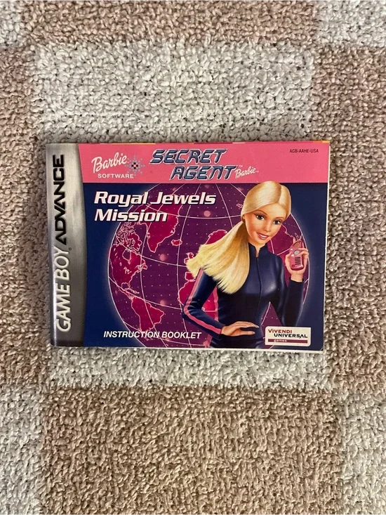 Gameboy Barbie Secret Agent Royal Jewels Mission instruction booklet manual