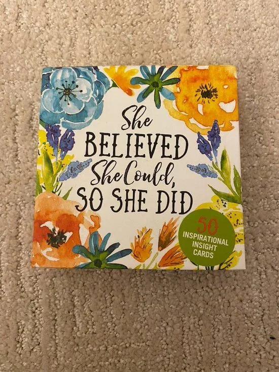 She Believed She Could, So She Did Inspirational Card Set