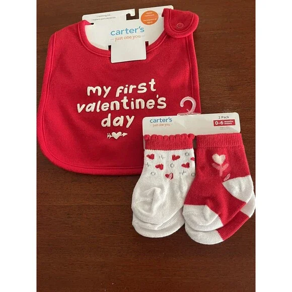 Just One You Carter's 0-6 Months 2 Socks & 