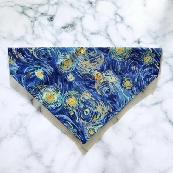 DOG Bandana - Starry Night - Size L Large