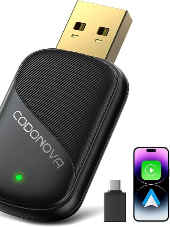 Mini Wireless CarPlay & Android Auto Adapter for iPhone & Android Phone (New)