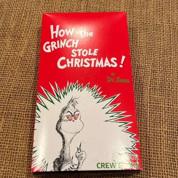 NIB Grinch crew socks