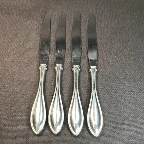 Oneida AMERICAN HARMONY /ARBOR Set of 4 Dinner Knives Stainless Flatware