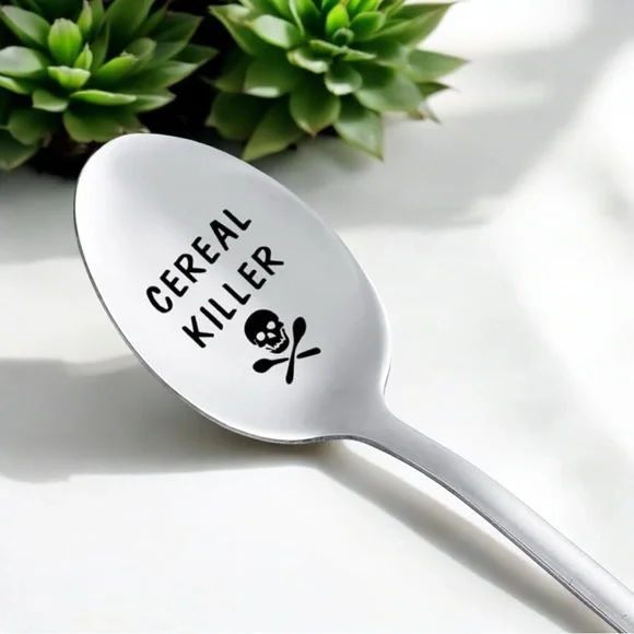Engraved Cereal Spoon, NWT