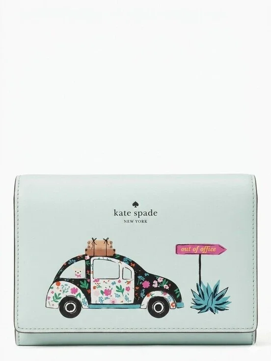 kate spade New York Out Of Office Leather Clutch Wallet