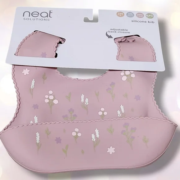 Baby Toddler Kid Silicone Bib / Food Catcher / Waterproof / BPA + Phalates Free