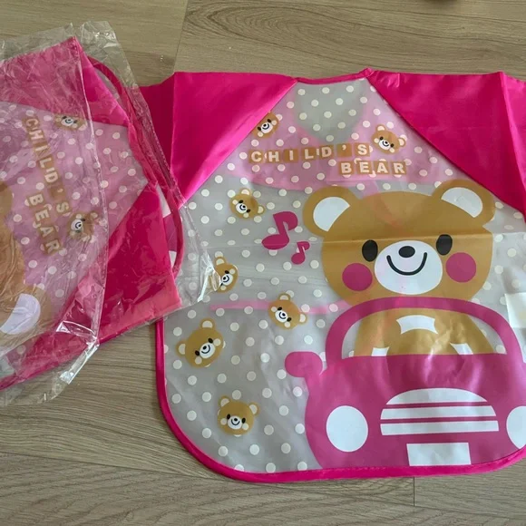 (3/$15‼️) NWT Set of 2 Baby Bibs with Sleeves