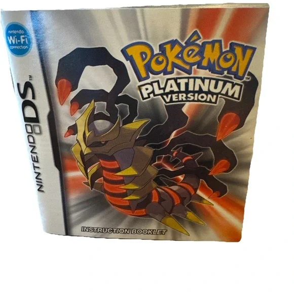 Pokemon Platinum Nintendo DS Manual Only, Excellent Condition Authentic Original