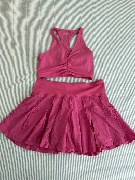 JoyLab Hot Pink Matching Set - skirt & top