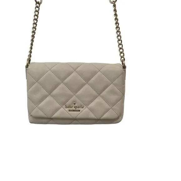 Kate Spade NY Emerson Place Mini Vivenna Nude Quilted Leather Crossbody Bag