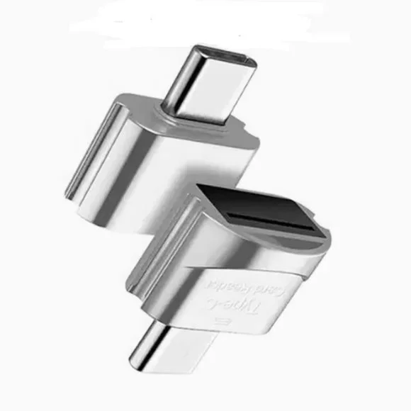 NWT MicroSD Micro SD Smart Memory Card Reader Adapter USB to Type-C TF