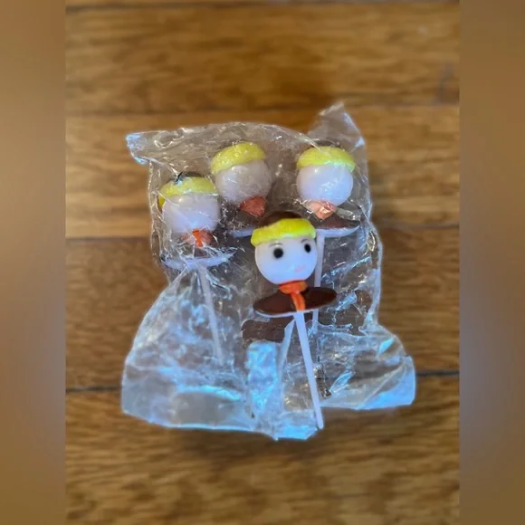 Vintage Boy Scout Cake Toppers - Yellow Hair, Brown Outfit