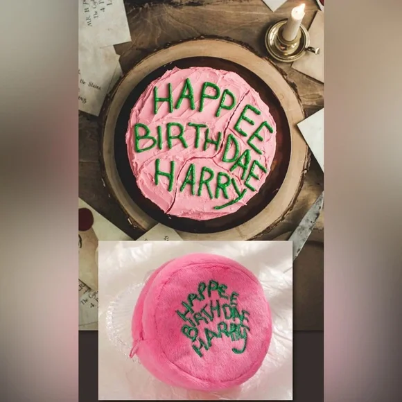 $4 Movie Pink Birthday Cake Coin Purse~New~$4 WHEN BUNDLED WITH 3 OR MORE
