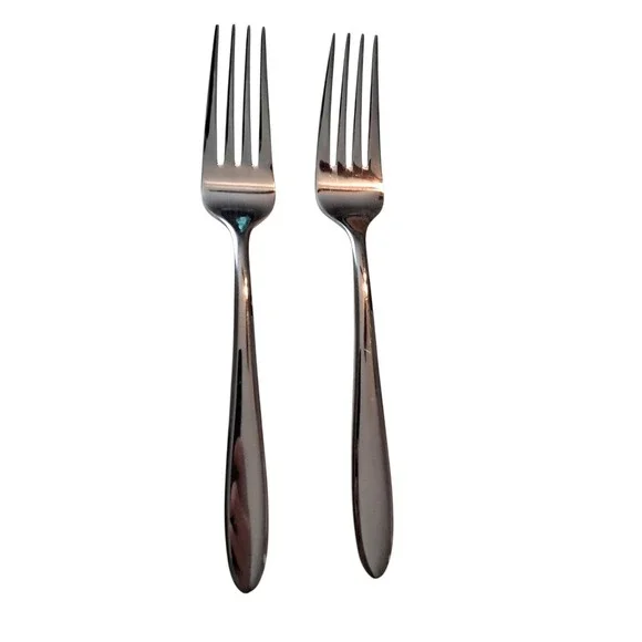 Oneida Dinner Forks Stainless‎ Flatware Glossy Heavyweight Set Of 2 89-213 8