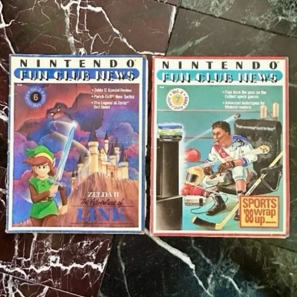 NINTENDO FUN CLUB NEWS MAGAZINES VOL 2 ISSUE 6 7 1988 ZELDA II SPORTS 88 WRAP UP