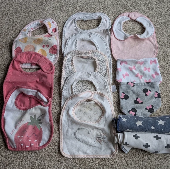 Bib and Burp Cloth Lot
