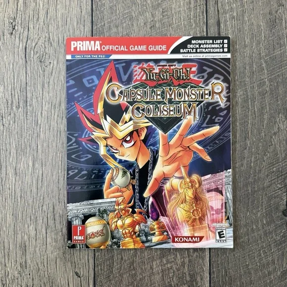 Yu-Gi-Oh! Capsule Monster Coliseum Prima Official Strategy Guide PS2 Konami Book