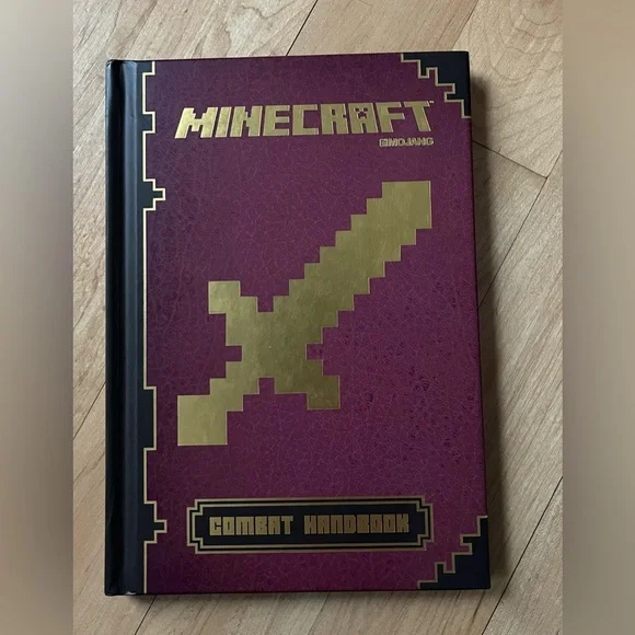 Minecraft Combat Handbook - Burgundy and Gold