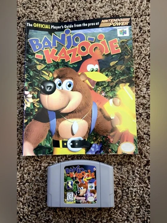 Banjo Kazooie Cartridge For N64 Nintendo 64 And Player's Guide
