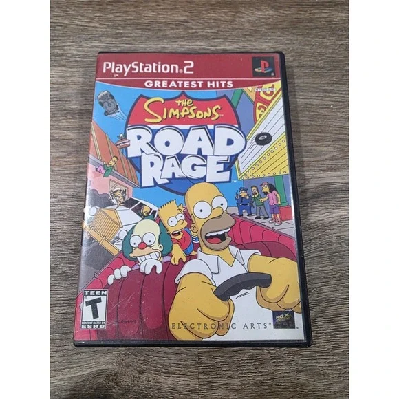 The Simpsons Road Rage Greatest Hits (Sony PlayStation 2, PS2) No Manual