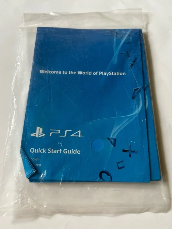 Sony PS4 Blue Quick Start Guide