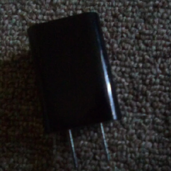 Black Wall Charger Adapter Block