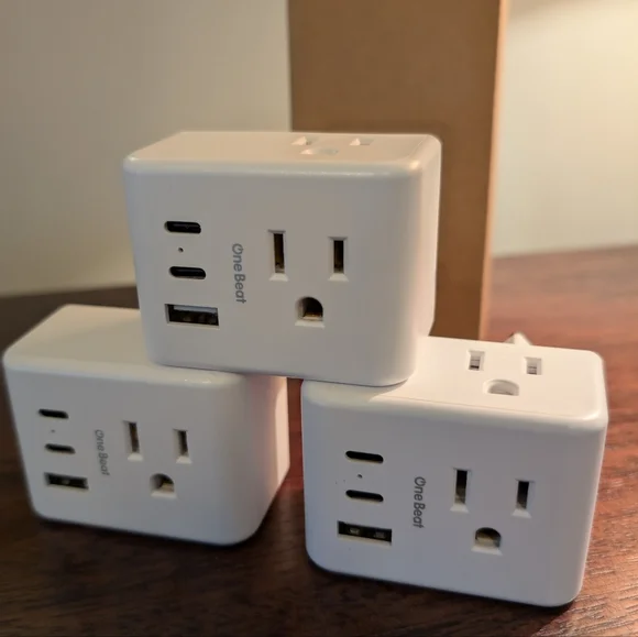 3-Pack US to Europe Power Adapters in Box