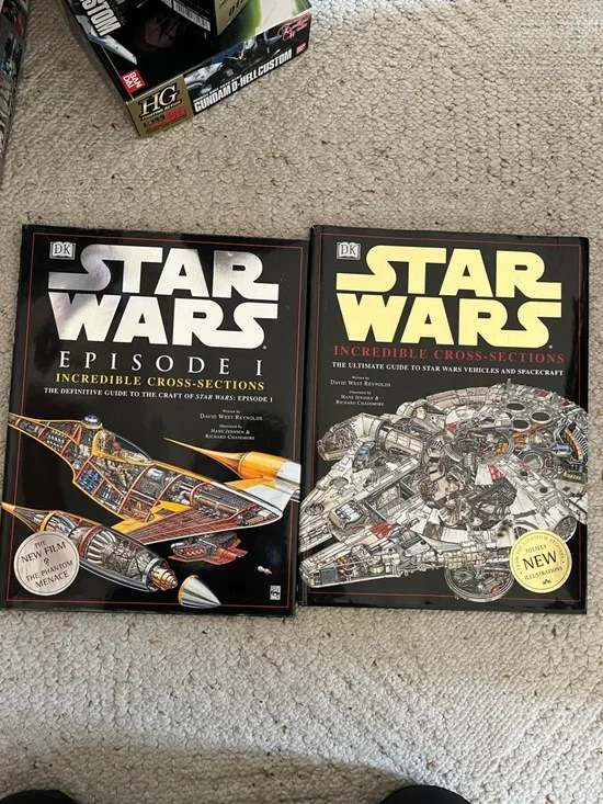 Star Wars Episode I & Incredible Cross-Sections Hardcover Books - Black