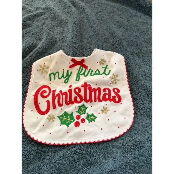 NWOT Christmas Bib