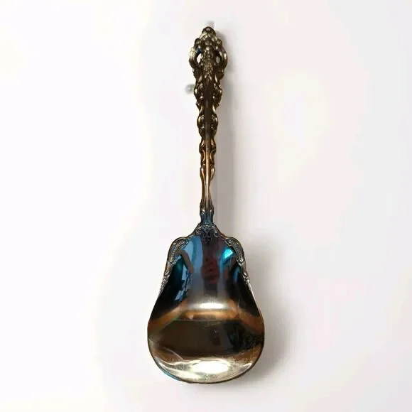 Oneida Da Vinci Stainless Casserole Serving Spoon Cube Mark