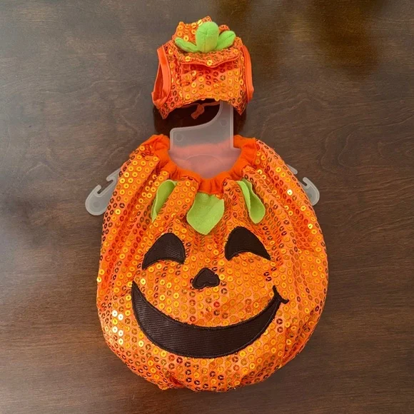 Sparkling Pumpkin dog Costume