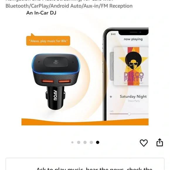 Roav Bluetooth Car Adapter with Alexa